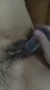 用水晶棒帮老婆自慰